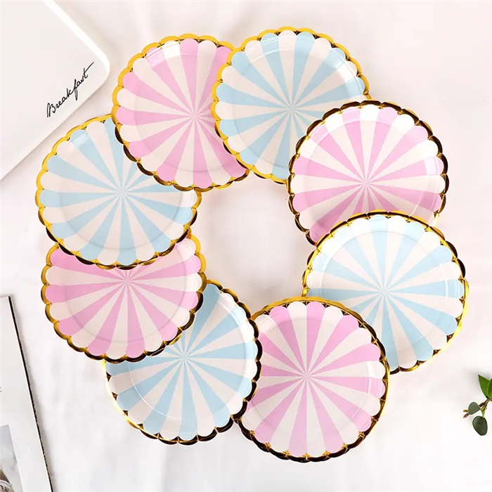 Paper plate round 7/9 inch
